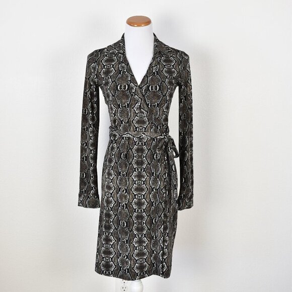 Calvin Klein Dresses & Skirts - Calvin Klein Snake Print Wrap Dress - 2